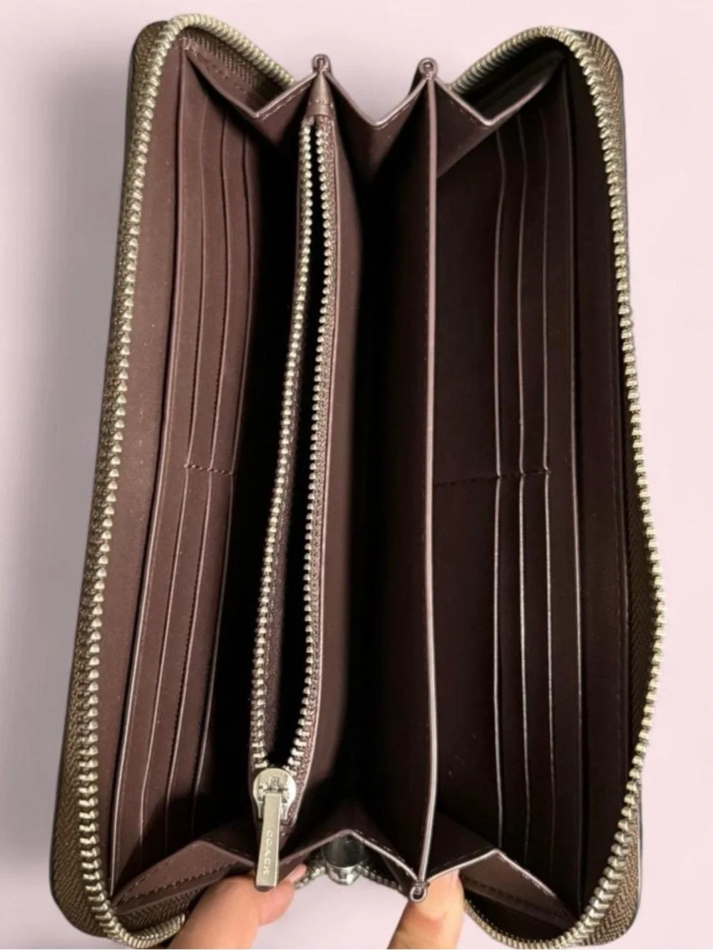 Coach Multicolor Heart Pattern Wallet